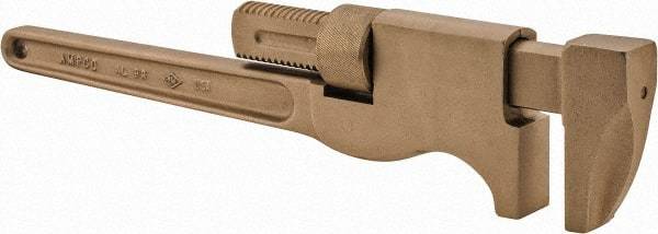 Ampco - 21" Aluminum Bronze Alloy Monkey Wrench - 4-1/8" Pipe Capacity - Apex Tool & Supply
