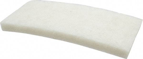 3M - 10" Long x 4-5/8" x 1" Thick Wide Cleansing Pad - Nonabrasive, Light-Duty, White - Apex Tool & Supply