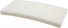3M - 10" Long x 4-5/8" x 1" Thick Wide Cleansing Pad - Nonabrasive, Light-Duty, White - Apex Tool & Supply