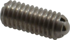Gibraltar - M6x1.0, 3.5mm Ball Diam, 14mm Body Length, 1mm Max Ball Reach, Threaded Ball Plunger - Stainless Steel Body, Stainless Steel Ball, 0.45 Lb Initial End Force, 1.35 Lb Final End Force - Apex Tool & Supply