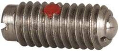 Gibraltar - M6x1.0, 3.5mm Ball Diam, 14mm Body Length, 1mm Max Ball Reach, Threaded Ball Plunger - Stainless Steel Body, Stainless Steel Ball, 0.45 Lb Initial End Force, 1.35 Lb Final End Force, Locking Element - Apex Tool & Supply