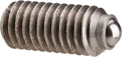 Gibraltar - M6x1.0, 3.5mm Ball Diam, 14mm Body Length, 1mm Max Ball Reach, Threaded Ball Plunger - Stainless Steel Body, Stainless Steel Ball, 2.02 Lb Initial End Force, 2.92 Lb Final End Force - Apex Tool & Supply