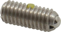 Gibraltar - M6x1.0, 3.5mm Ball Diam, 14mm Body Length, 1mm Max Ball Reach, Threaded Ball Plunger - Stainless Steel Body, Stainless Steel Ball, 2.02 Lb Initial End Force, 2.92 Lb Final End Force, Locking Element - Apex Tool & Supply