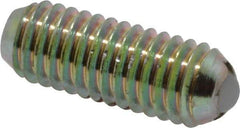 Gibraltar - 10-32, 0.094" Ball Diam, 0.513" Body Length, 0.025" Max Ball Reach, Threaded Ball Plunger - Steel Body, Nylon Ball, 2 Lb Initial End Force, 5 Lb Final End Force, Locking Element - Apex Tool & Supply