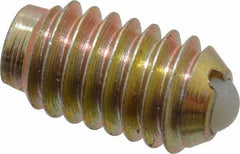 Gibraltar - 5/16-18, 0.156" Ball Diam, 0.578" Body Length, 0.04" Max Ball Reach, Threaded Ball Plunger - Steel Body, Nylon Ball, 6 Lb Initial End Force, 17 Lb Final End Force - Apex Tool & Supply