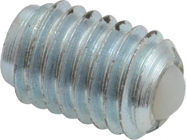 Gibraltar - 1/2-13, 0.281" Ball Diam, 0.75" Body Length, 0.072" Max Ball Reach, Threaded Ball Plunger - Steel Body, Nylon Ball, 3 Lb Initial End Force, 6 Lb Final End Force - Apex Tool & Supply