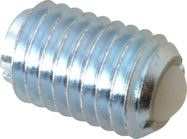Gibraltar - 5/8-11, 0.375" Ball Diam, 0.984" Body Length, 0.096" Max Ball Reach, Threaded Ball Plunger - Steel Body, Nylon Ball, 4.5 Lb Initial End Force, 9 Lb Final End Force - Apex Tool & Supply