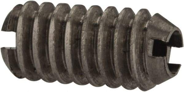 Gibraltar - 5-40, 0.062" Ball Diam, 0.25" Body Length, 0.02" Max Ball Reach, Threaded Ball Plunger - Stainless Steel Body, Nylon Ball, 0.25 Lb Initial End Force, 0.75 Lb Final End Force - Apex Tool & Supply