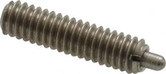 Gibraltar - 8-32, 5/8" Thread Length, 3/32" Plunger Projection, Stainless Steel Threaded Spring Plunger - Apex Tool & Supply
