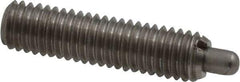 Gibraltar - 10-32, 3/4" Thread Length, 1/8" Plunger Projection, Stainless Steel Threaded Spring Plunger - 0.092" Max Plunger Diam, 3/4" Plunger Length, 1.3 Lb Init End Force, 2.7 Lb Final End Force - Apex Tool & Supply