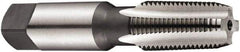 DORMER - 1/8-27 NPT, 4 Flute, Bottoming, Bright Finish, High Speed Steel Tap Set - Right Hand Cut, 70mm OAL, 6H Class of Fit, Series E710 - Apex Tool & Supply