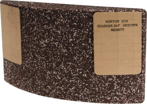 Norton - 11-1/4" Wide x 6" High x 2-1/4" Thick Grinding Segment - Ceramic, 30 Grit, Hardness F - Apex Tool & Supply