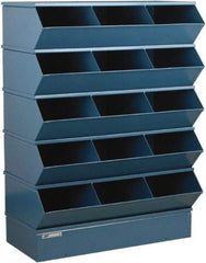 Stackbin - 5 Bin, Shelving Unit with Openings & Base - 37" Wide x 53-1/2" High - Apex Tool & Supply