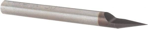 Value Collection - 3/16" Shank Diam, 2-1/2" OAL, 3/16" Cut Diam, Engraving Cutter - 0.331" LOC, AlTiN Finish - Apex Tool & Supply