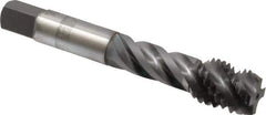 OSG - 5/8-11 UNC 4 Flute 3B Modified Bottoming Spiral Flute Tap - Vanadium High Speed Steel, TiCN Finish, 3-13/16" OAL, Right Hand Flute, Right Hand Thread, H3, Series 290 - Apex Tool & Supply