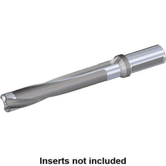 Kennametal - Series KSEM Plus, Head Connection FDS28, 3xD, 1-1/2" Shank Diam, Drill Body - SSF Toolholder, 26.49mm Nose Diam, 223.24mm OAL, 127.99mm Drill Body Length, 70.99mm Flute Length, Weldon Flat Shank, Through Coolant - Apex Tool & Supply