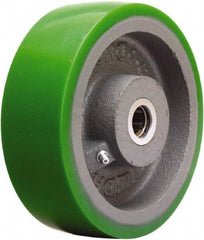 Hamilton - 6 Inch Diameter x 2 Inch Wide, Polyurethane on Cast Iron Caster Wheel - 1,200 Lb. Capacity, 2-1/4 Inch Hub Length, 1-3/16 Inch Axle Diameter, Plain Bore Bearing - Apex Tool & Supply