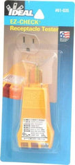 Ideal - 120 VAC Max Voltage, Receptacle Tester - Apex Tool & Supply