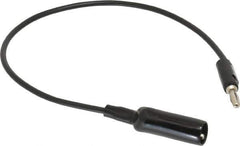 Pomona - Black Electrical Test Equipment Clip - Use with 0.300" Terminal, Banana Plugs - Apex Tool & Supply