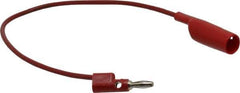 Pomona - Red Electrical Test Equipment Clip - Use with 0.300" Terminal, Banana Plugs - Apex Tool & Supply