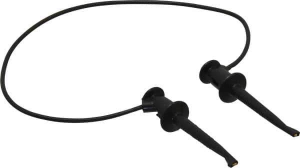 Pomona - Black Electrical Test Equipment Patch Cord - Use with Test Clips - Apex Tool & Supply