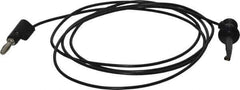 Pomona - Black Electrical Test Equipment Patch Cord - Use with Test Clips - Apex Tool & Supply