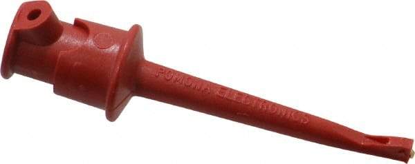Pomona - Red Electrical Test Equipment Clip - Use with Minigrabbers - Apex Tool & Supply