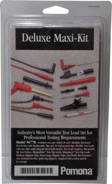 Pomona - Electrical Test Equipment Leads Set - Use with Digital Multimeters - Apex Tool & Supply