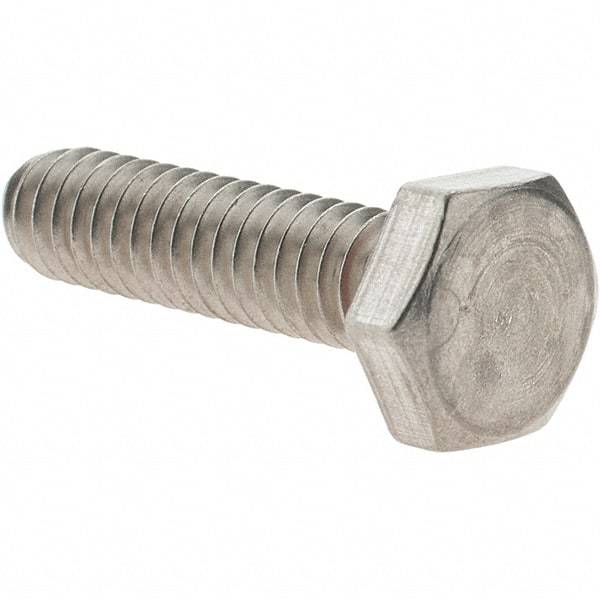APM HEXSEAL - 1/4-20, Grade 18-8 Stainless Steel, Self Sealing Hex Bolt - Passivated, 1-1/4" Length Under Head, Silicone O Ring, UNC Thread - Apex Tool & Supply
