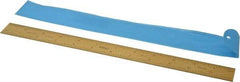 Fowler - 12" Long, 1/64, 1/32, 1/16, 1/8" Graduation, Rigid Steel Rule - 4R Graduation Style, 1" Wide, Yellow, Titanium Finish - Apex Tool & Supply