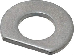 Made in USA - 5/16" Screw Size, 0.343" ID, 1008/1010 Steel Clipped Washer - 0.338 to 0.348" ID, 0.677 to 0.697" OD, 0.055 to 0.065" Thickness, Uncoated - Apex Tool & Supply