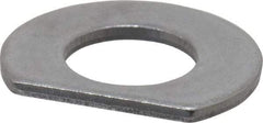 Made in USA - 3/8" Screw Size, 0.444" ID, 1008/1010 Steel Clipped Washer - 0.439 to 0.449" ID, 0.864 to 0.884" OD, 0.055 to 0.065" Thickness, Uncoated - Apex Tool & Supply