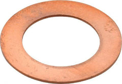 Made in USA - 0.032" Thick, 5/8" Inside x 1" OD, Round Shim - 9/16" Screw, Uncoated C-172 Copper - Apex Tool & Supply