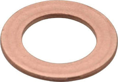 Made in USA - 0.064" Thick, 5/8" Inside x 1" OD, Round Shim - 9/16" Screw, Uncoated C-172 Copper - Apex Tool & Supply