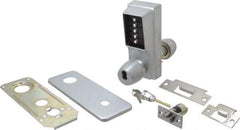 Kaba Access - 1-3/8 to 2-1/4" Door Thickness, Satin Chrome Pushbutton Knob Lockset - 2-3/4" Back Set, 6 or 7 Pin Length Best & Compatible (Core Not Included) Cylinder - Apex Tool & Supply