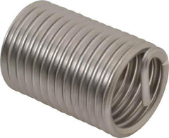 Recoil - 1-8 UNC, 2" OAL, Free Running Helical Insert - 14 Free Coils, Tanged, Stainless Steel, Bright Finish, 2D Insert Length - Apex Tool & Supply