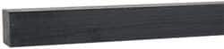 Made in USA - 4 Ft. Long x 3/4 Inch Wide x 3/4 Inch High, Acetal, Square Plastic Bar - Porosity Free, Black - Apex Tool & Supply