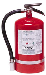 Kidde - 11 Lb, 1-A:10-B:C Rated, Halotron Fire Extinguisher - 7-1/4" Diam x 16.18" High, 125 psi, 15' Discharge in 11 sec, Steel Cylinder - Apex Tool & Supply