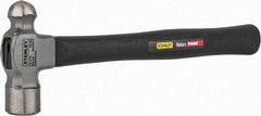 Stanley - 1 Lb Head High Carbon Steel Ball Pein Hammer - Hickory Handle, 14" OAL - Apex Tool & Supply