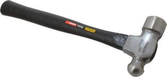 Stanley - 1-1/2 Lb Head High Carbon Steel Ball Pein Hammer - Hickory Handle, 15-1/8" OAL - Apex Tool & Supply