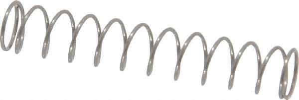 Value Collection - 0.18" OD, 0.016" Wire, 1" Free Length, Music Wire Compression Stock Springs Spring - 1.98 Lb Spring Rating - Apex Tool & Supply
