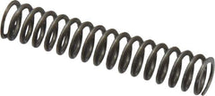 Value Collection - 0.24" OD, 0.032" Wire, 1-1/4" Free Length, Music Wire Compression Stock Springs Spring - 11 Lb Spring Rating - Apex Tool & Supply