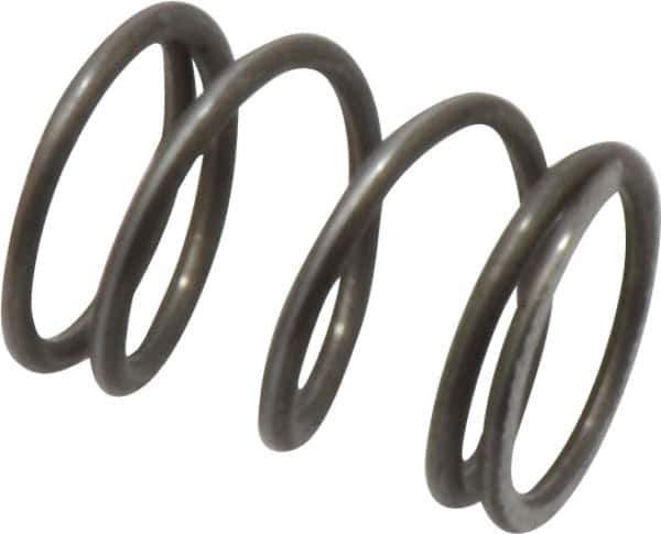 Value Collection - 0.36" OD, 0.035" Wire, 1/2" Free Length, Music Wire Compression Stock Springs Spring - 20.17 Lb Spring Rating - Apex Tool & Supply