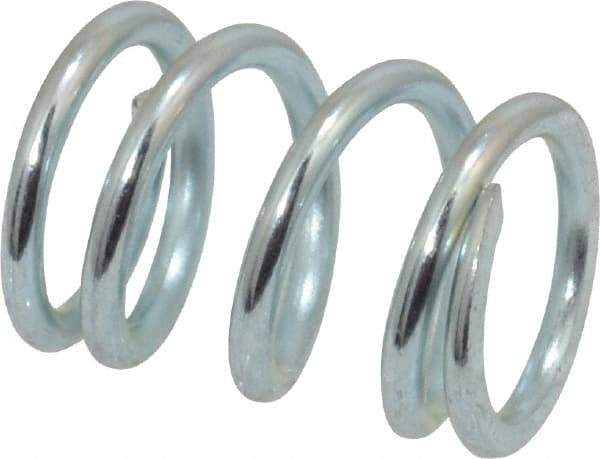Value Collection - 0.36" OD, 0.047" Wire, 1/2" Free Length, Music Wire Compression Stock Springs Spring - 62.14 Lb Spring Rating - Apex Tool & Supply