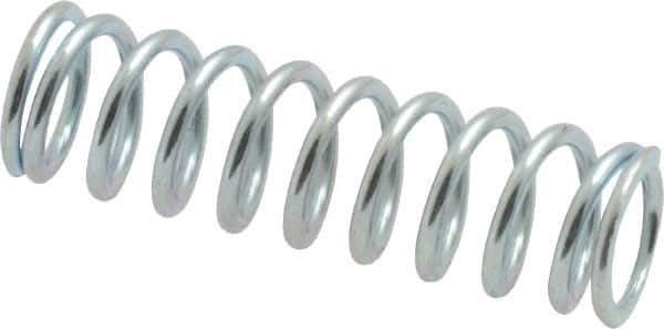 Value Collection - 0.36" OD, 0.047" Wire, 1-1/4" Free Length, Music Wire Compression Stock Springs Spring - 21.85 Lb Spring Rating - Apex Tool & Supply
