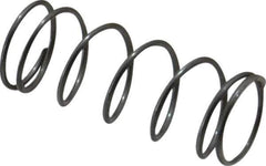Value Collection - 0.6" OD, 1.2mm Wire, 2-1/2" Free Length, Compression Spring - 4.59 Lb Spring Rating, 40.3 N Max Work Load, Music Wire - Apex Tool & Supply