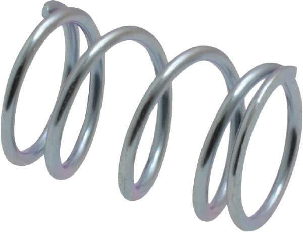 Value Collection - 0.48" OD, 0.047" Wire, 3/4" Free Length, Music Wire Compression Stock Springs Spring - 23.36 Lb Spring Rating - Apex Tool & Supply