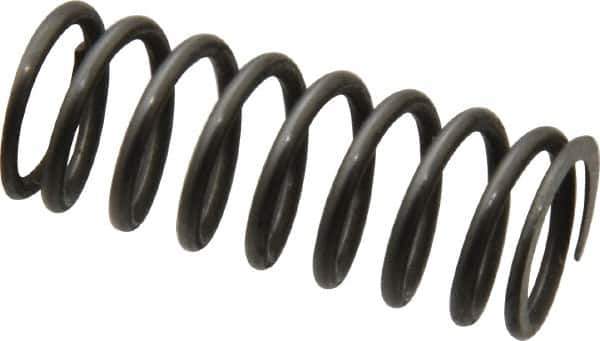 Value Collection - 0.48" OD, 0.054" Wire, 1-1/4" Free Length, Music Wire Compression Stock Springs Spring - 21.96 Lb Spring Rating - Apex Tool & Supply