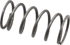 Value Collection - 0.6" OD, 0.054" Wire, 1-1/4" Free Length, Music Wire Compression Stock Springs Spring - 16.3 Lb Spring Rating - Apex Tool & Supply