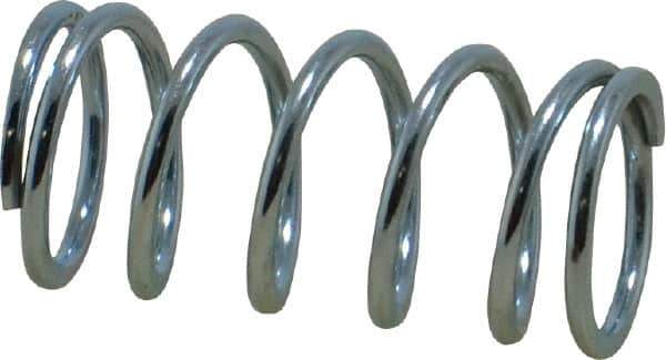 Value Collection - 0.6" OD, 0.062" Wire, 1-1/4" Free Length, Music Wire Compression Stock Springs Spring - 24.74 Lb Spring Rating - Apex Tool & Supply